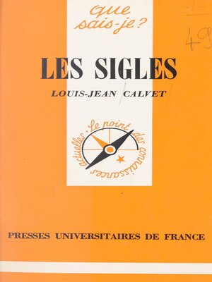 cover image of Les sigles